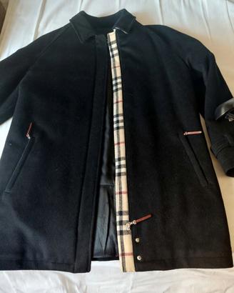 Cappotto Lana Burberry London nero donna