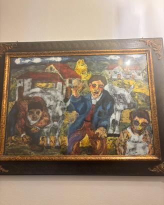 Pittura a olio Beppe Serafini