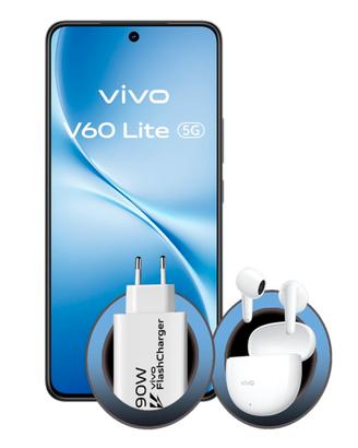Vivo V60 Lite + Buds Air 3 + Caricatore 90W