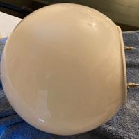 Ricambio lampada vintage vetro opalino nuovo 80-90