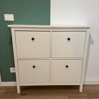 Scarpiera Hemnes colore Bianco