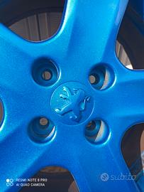 cerchi lega 16 verniciati nuovi blu diamantato