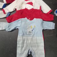 Tutine in ciniglia bimbo 0-3 mesi