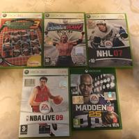 Lotto giochi sport Xbox one e 360