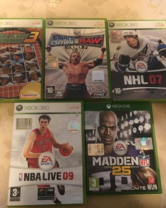 Lotto giochi sport Xbox one e 360
