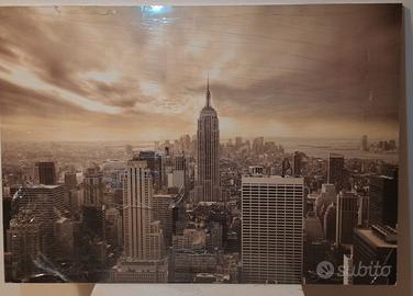 Poster skyline New York su pannello in multistrato