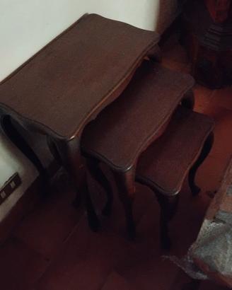 SET 3 TAVOLINI CLASSICI VINTAGE 