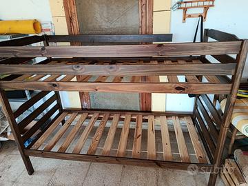 Letto a castello in legno