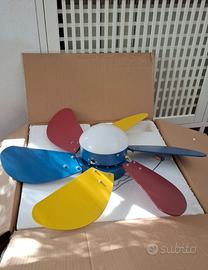 Lampadario con Ventilatore colorato