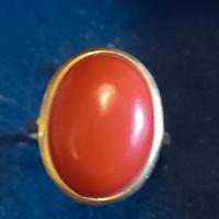 anello oro e corallo