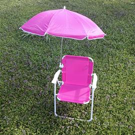 Sedia pieghevole da giardino bambina 