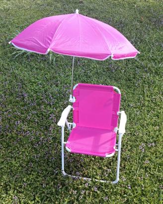 Sedia pieghevole da giardino bambina 