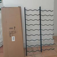 Portavini in metallo 3 coppie
