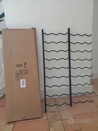 Portavini in metallo 3 coppie