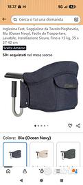 seggiolino da tavolo per bambini 