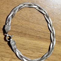 Bracciale in argento 925 a spina di pesce