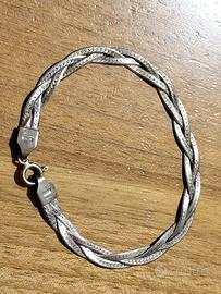 Bracciale in argento 925 a spina di pesce
