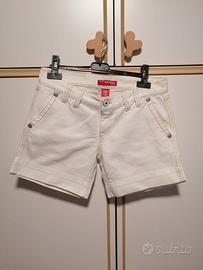 Pantaloncini donna denim bianco taglia 42