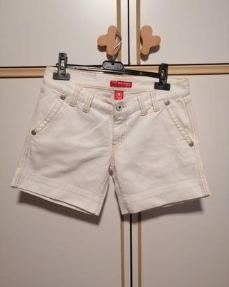 Pantaloncini donna denim bianco taglia 42