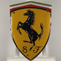 Insegna Smaltata Ferrari 