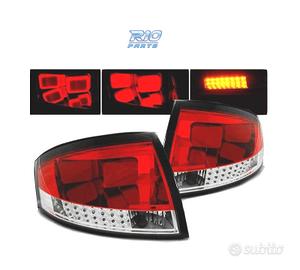 FANALI A LED BAR AUDI TT 8N 99-06 ROSSO CHIARO
