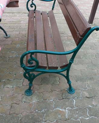 Panche in ghisa da restaurare 