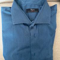 Camicia da uomo, blu, taglia 48, marca Ingram
