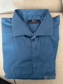 Camicia da uomo, blu, taglia 48, marca Ingram