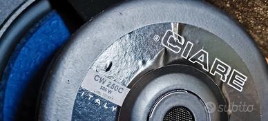 Subwoofer passivo 500w RMS doppio cono Ciare 10"