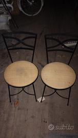 sedie in ferro laccato