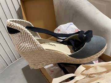 Zeppe Espadrillas donna usate una volta 41