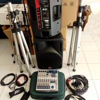 CASSE AMPLIFICATE - MIXER - MICROFONI - PC