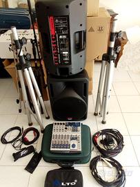 CASSE AMPLIFICATE - MIXER - MICROFONI - PC