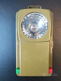 Torcia militare vintage con codice Morse