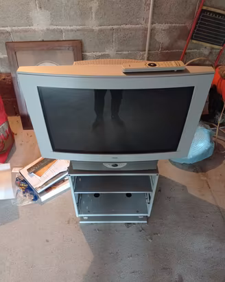 TV Loewe tubo catodico 28" avorio con supporto