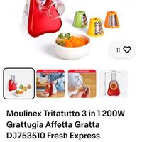 tritatutto grattugia Moulinex  1200 vatt 