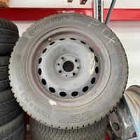 4 gomme cerchiate da neve fiat 500