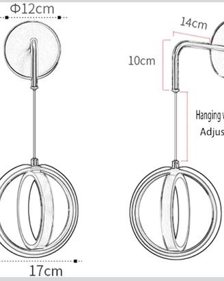 2 Applique camera da letto