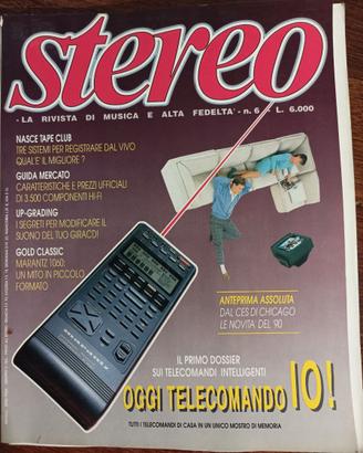 rivista HIFI STEREO n° 6 giugno 1989