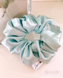 Scrunchies Elastico per capelli verde acqua nuovo