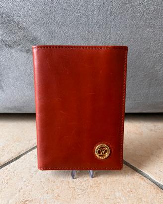 Portafoglio Valentino Garavani in Pelle Arancione