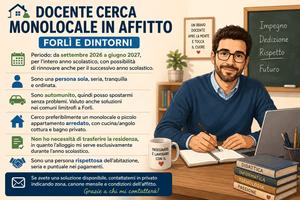 Docente Valuto monolocale Forli e dintorni