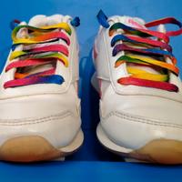 Sneakers Reebok bianco rosa con lacci bambina 31