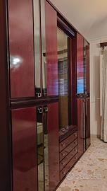 Mobile camera da letto color mogano