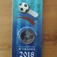Moneta 25 Rubli Russia 2018 mascotte