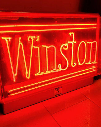 Insegna NEON SIGARETTE WINSTON ORIGINALE