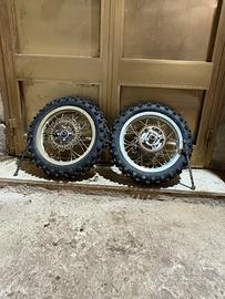 cerchi e gomme pit bike 125