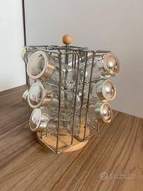 Portaspezie girevole 12posti