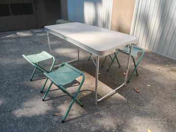 tavolino campeggio decathlon pieghevole 4 posti