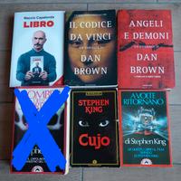 libri vari Stephen King, Dan Brown Maccio Capatond